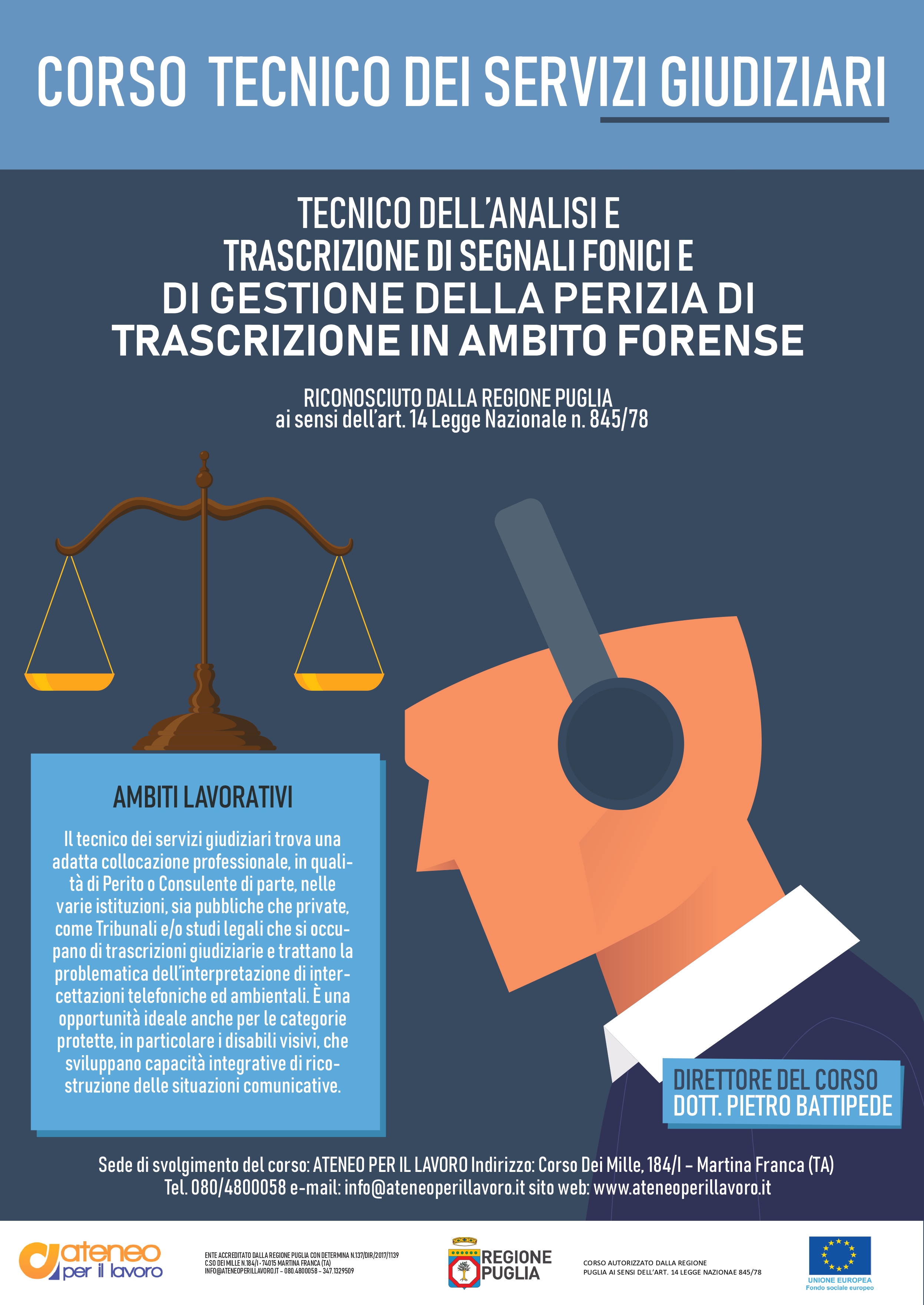 Tecnico Dell Analisi E Trascrizione Di Segnali Fonici E Di Gestione Della Perizia Di Trascrizione In Ambito Forense Ateneo Per Il Lavoro